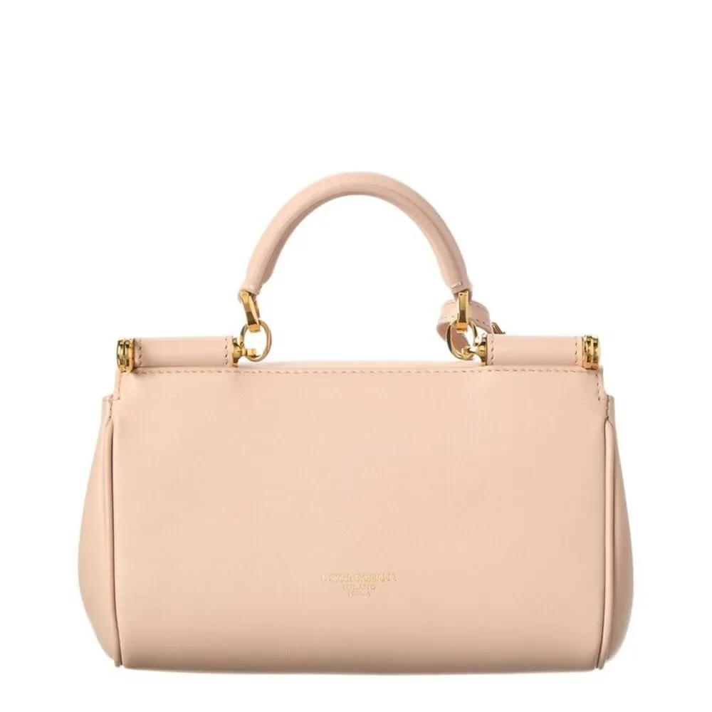 Dolce & Gabbana Sicily Mini Leather Clutch, Pink